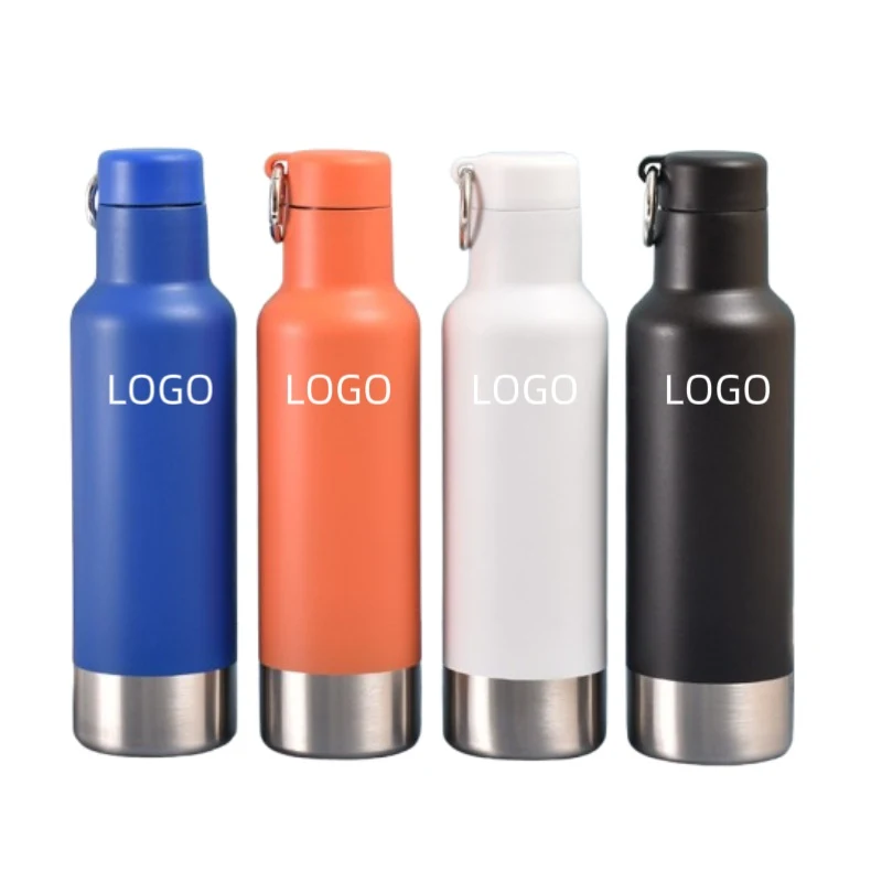 17 oz Stainless Steel Vacuum Bottle W/ Ring, custom water bottle with logo imprint 1