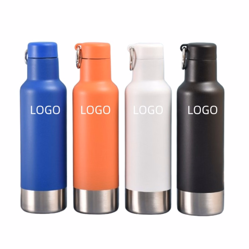 17 oz Stainless Steel Vacuum Bottle W/ Ring