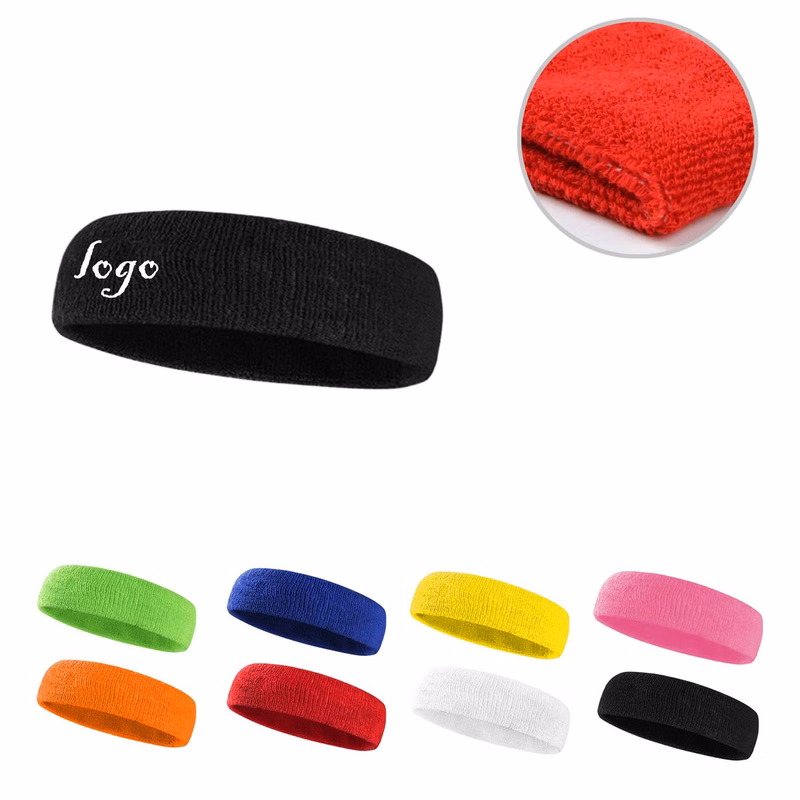 MOQ100 Custom Embroidered Sports Headbands