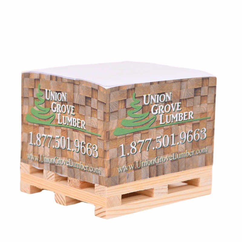 Sticky Note Cubes On Pallets