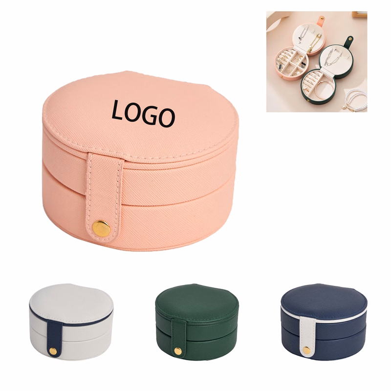 Mini Travel Jewelry Organiser Box With Mirror