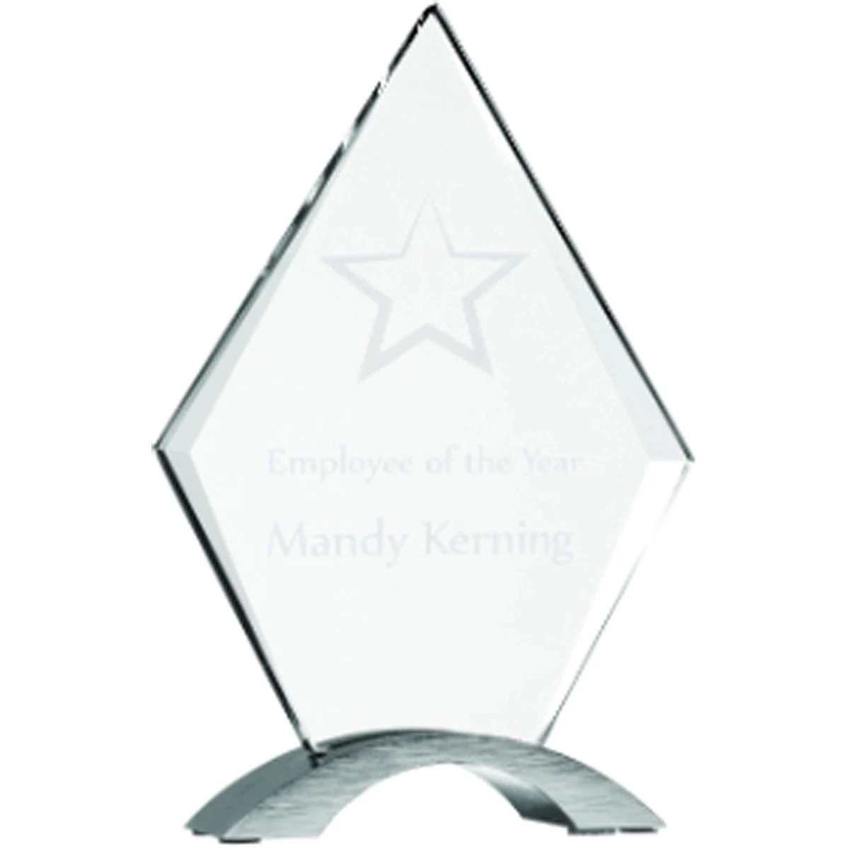 7 1/4" Diamond Cosmic Acrylic Award w/Silver Base 1
