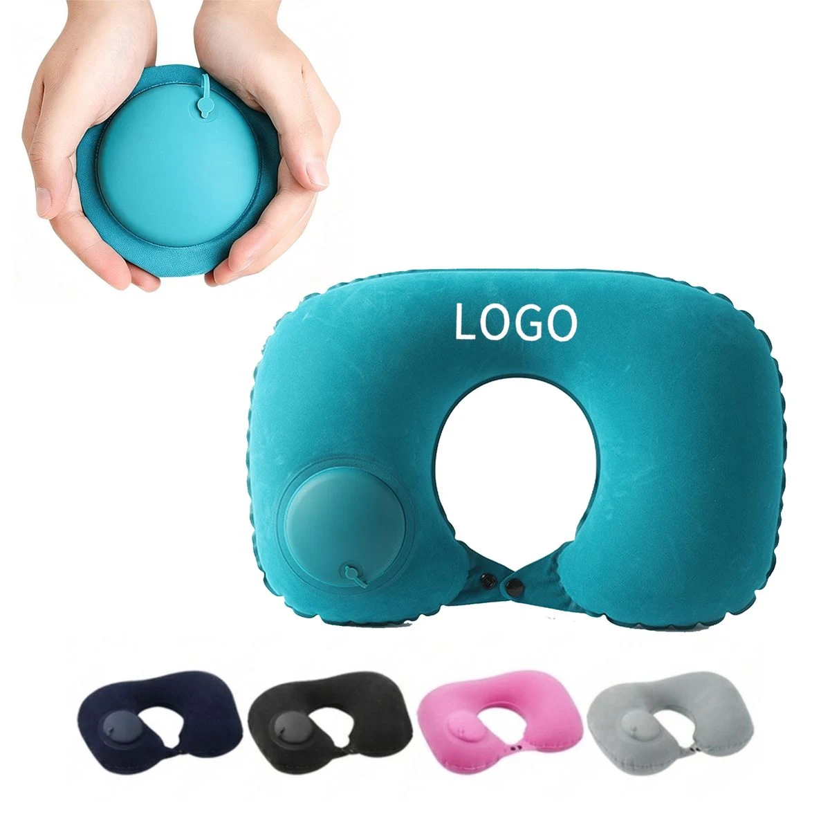 Portable Inflatable U-Shaped Neck Pillow 1