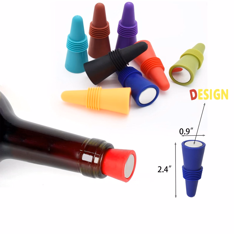 Conical Silicone Wine Bottle Stopper
