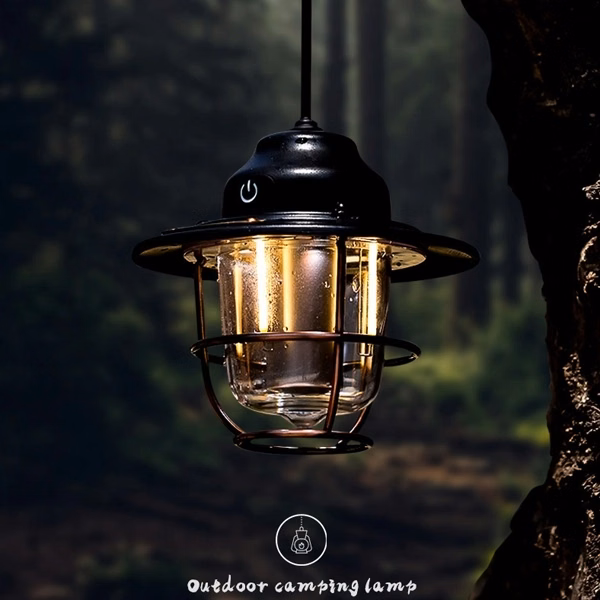 Vintage LED Rechargeable Camping Lantern