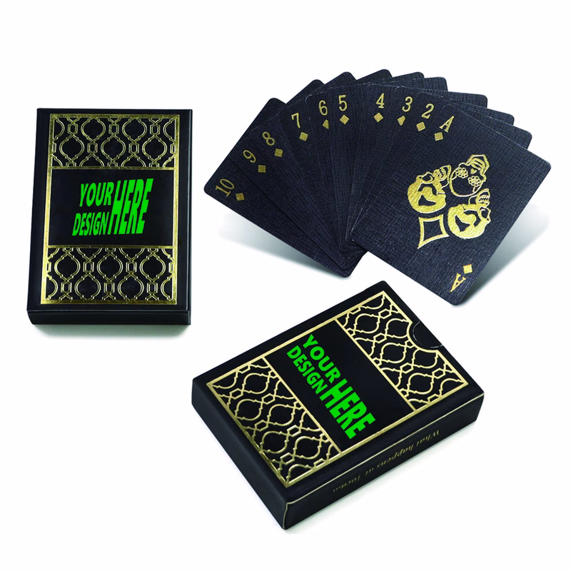 Gold Foil Stamped Poker Cards