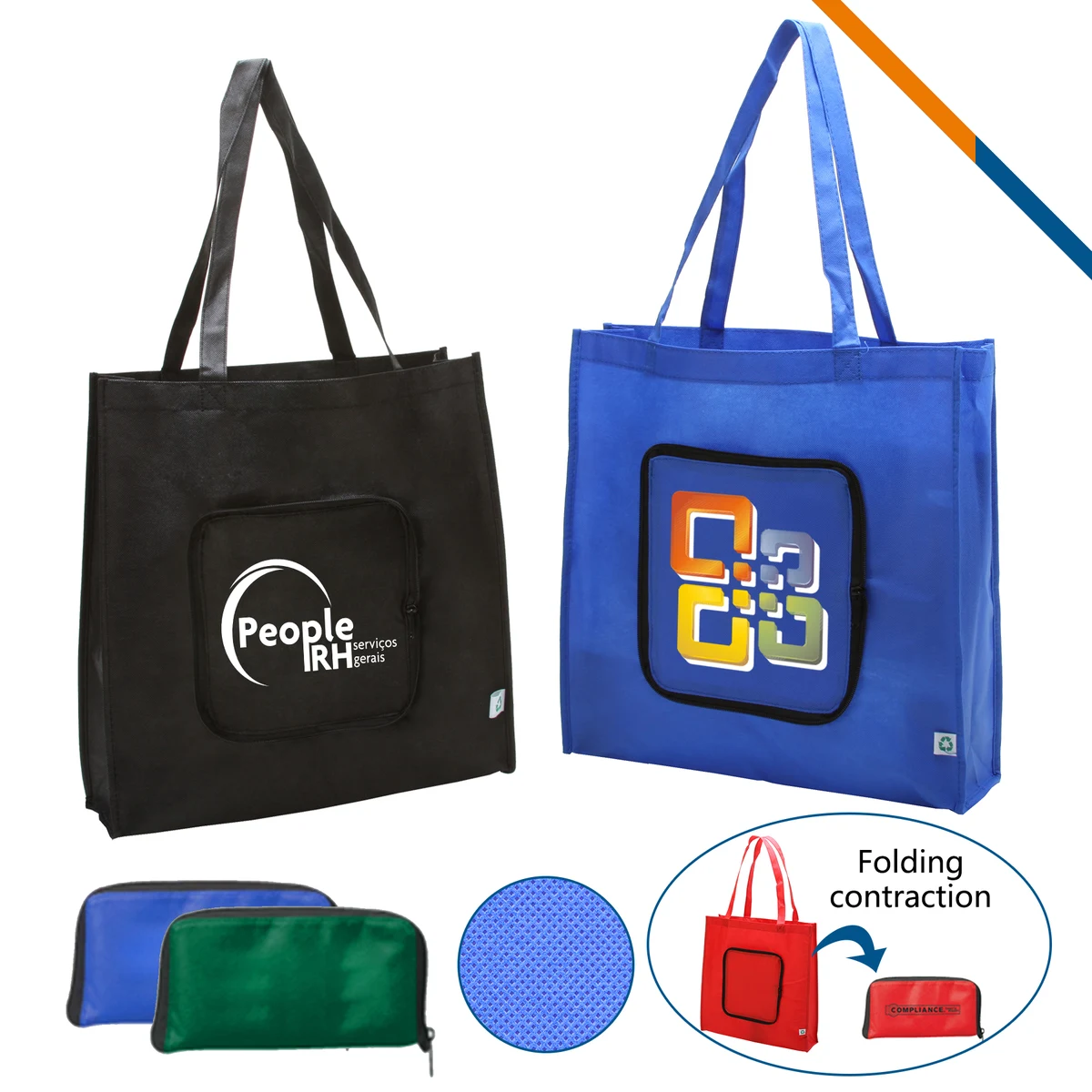 Organic Grocery Tote Bag, custom tote bag with logo imprint 1
