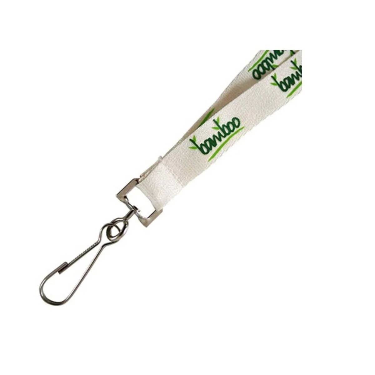 Bamboo Lanyard Custom Imprint ID Badge Holder 1