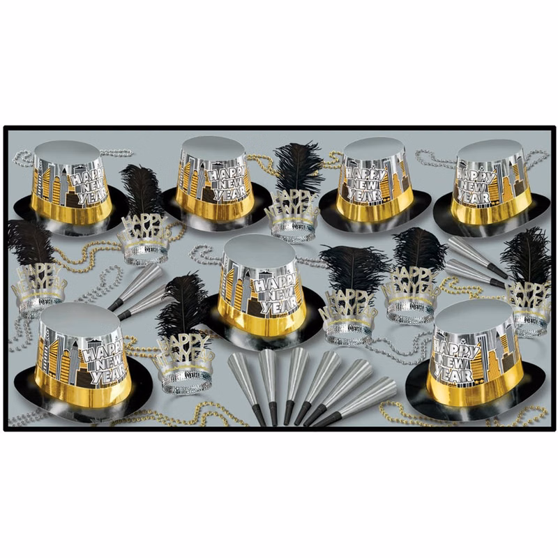 New Years Party Packs - Assorted 125 Piece