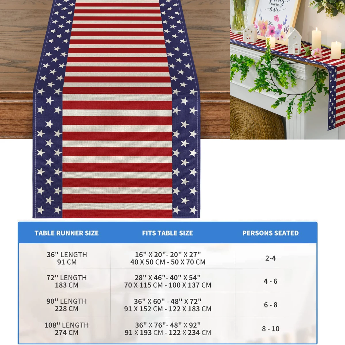 13 x 36 Inches Table Runner 1