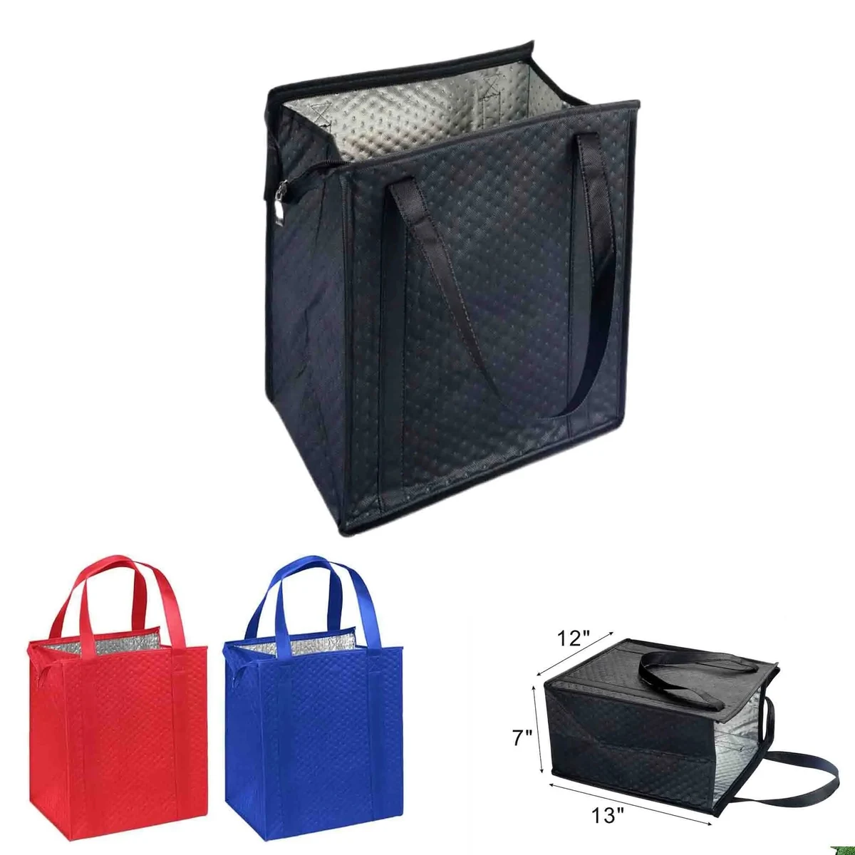 Insulated Lunch Tote Shopping Bags Large Grocery Coole 1