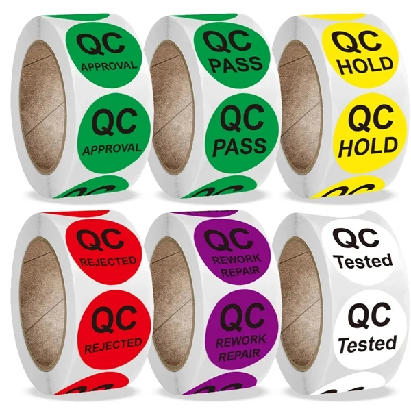Custom 1 Inch Glossy Polypropylene Business Stickers — Water-Resistant Branding Labels 1