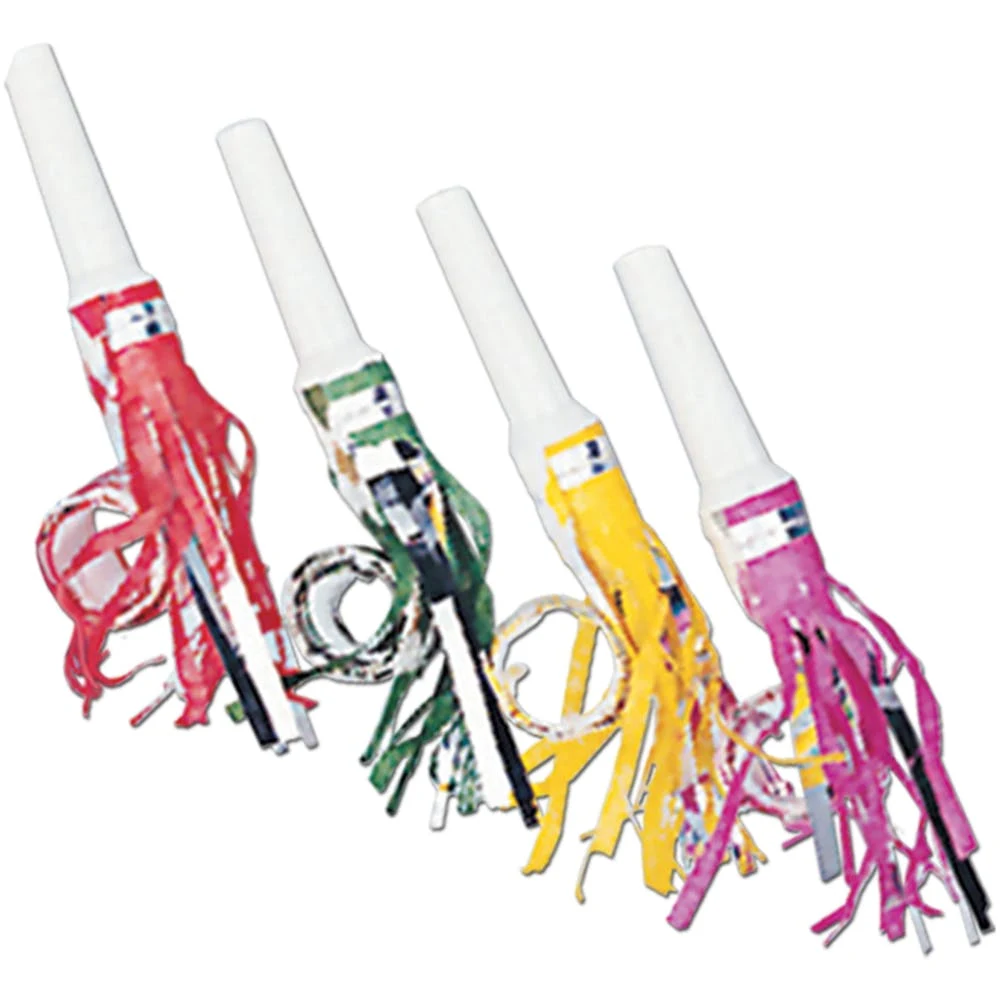 Fringed Party Blowouts - Assorted 16" 1