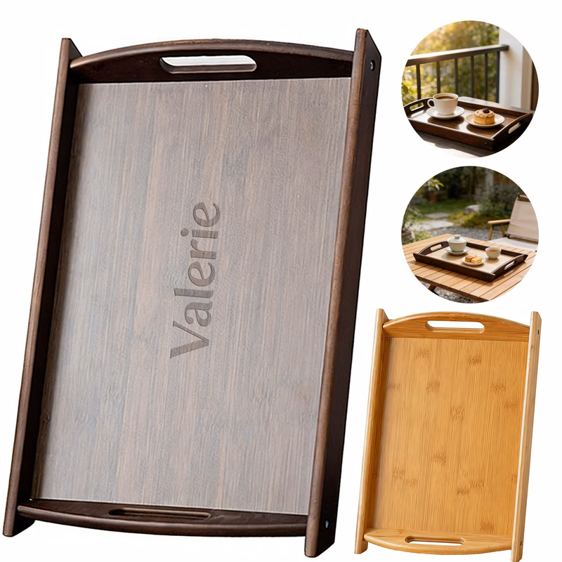 Bamboo Serving Trays w/ Handles