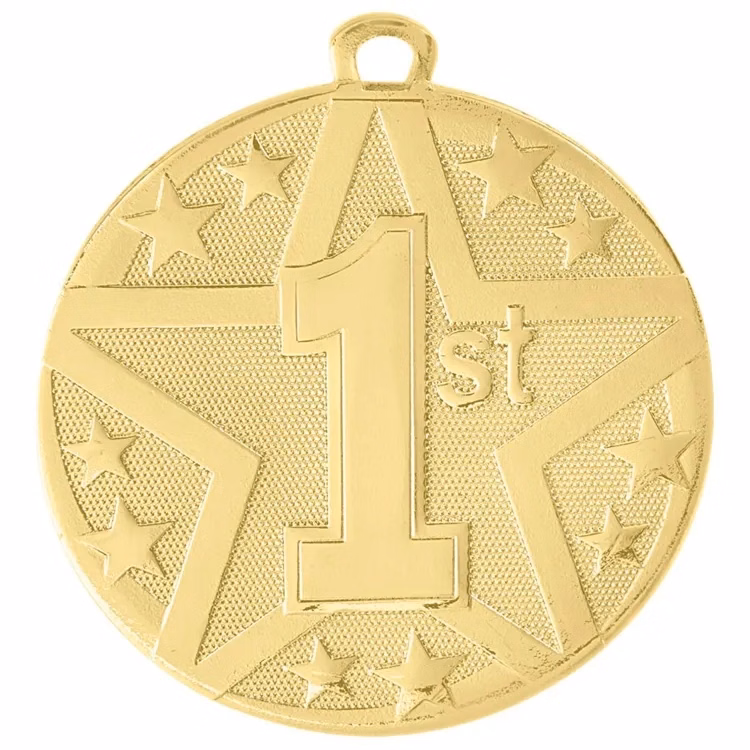 2" Gold Superstar 1st Place Medal