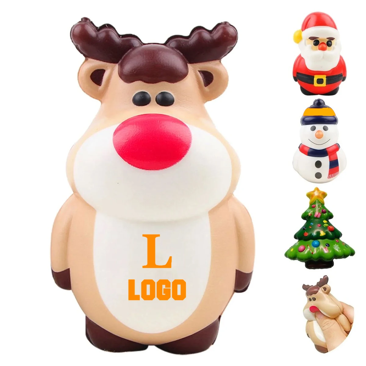 Christmas-Themed Stress Relief Foam Toys Fun & Relaxing 1