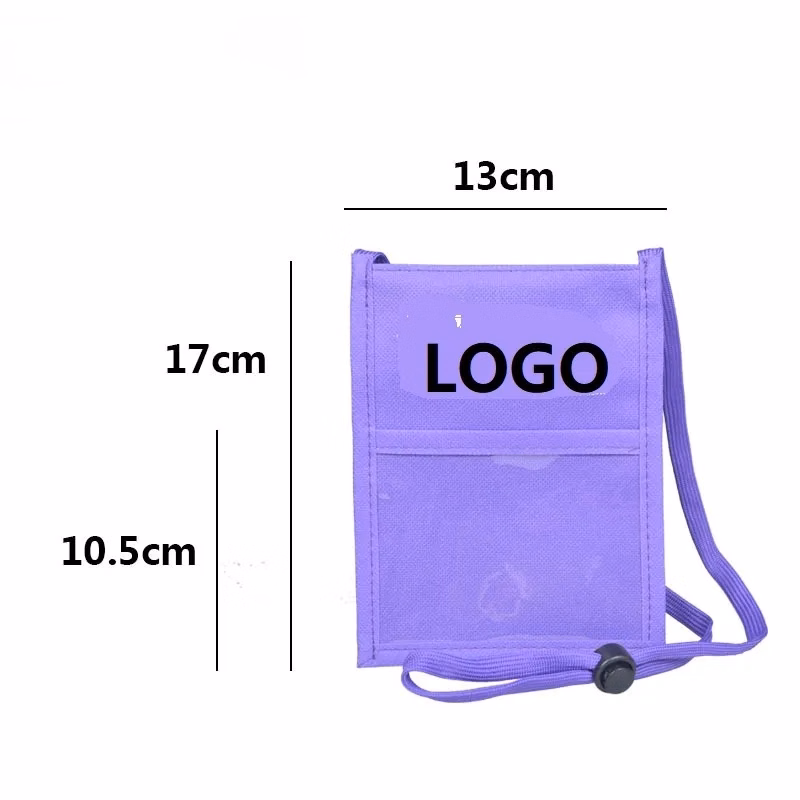 Clear Window Pocket Neck Wallet Outdoor Passport Coin Pouch