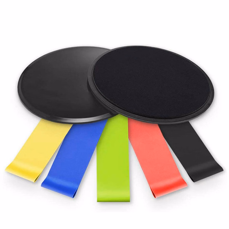 Resistance Band and Sliders Set