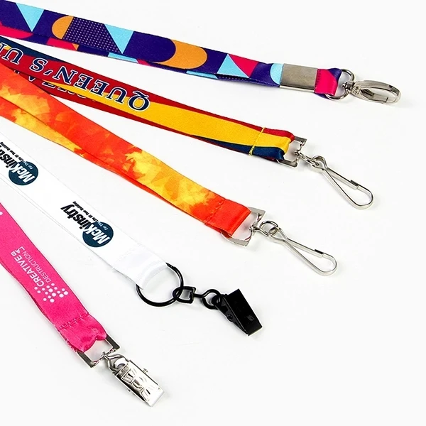 1/2" Lanyard with Double Bulldog Clip Linename(s): Promotion 1