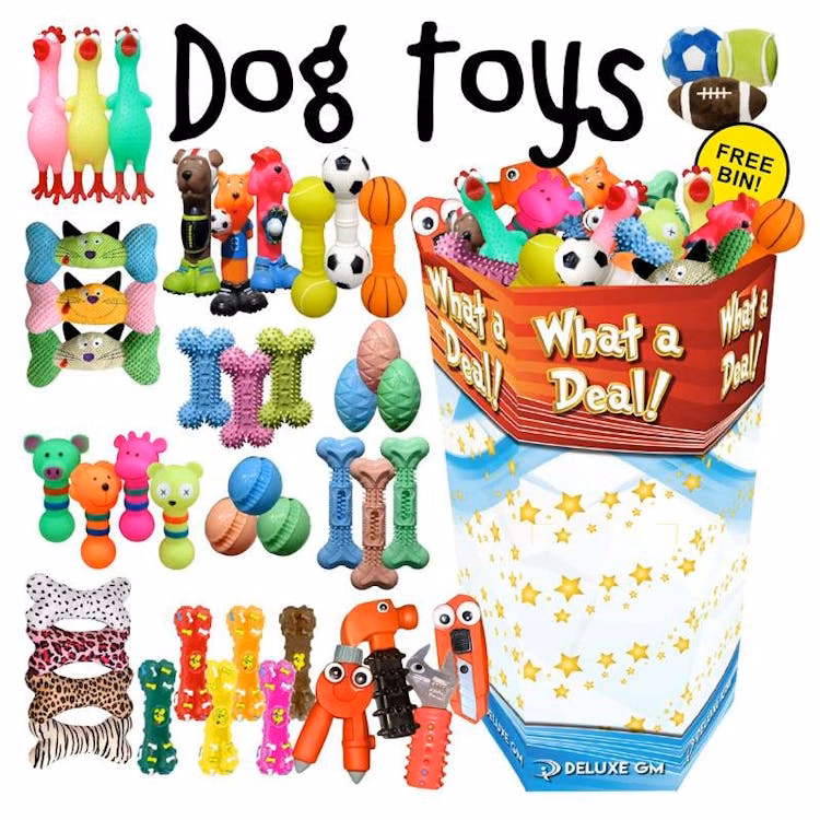 Dog Toys - 12 Assorted Styles