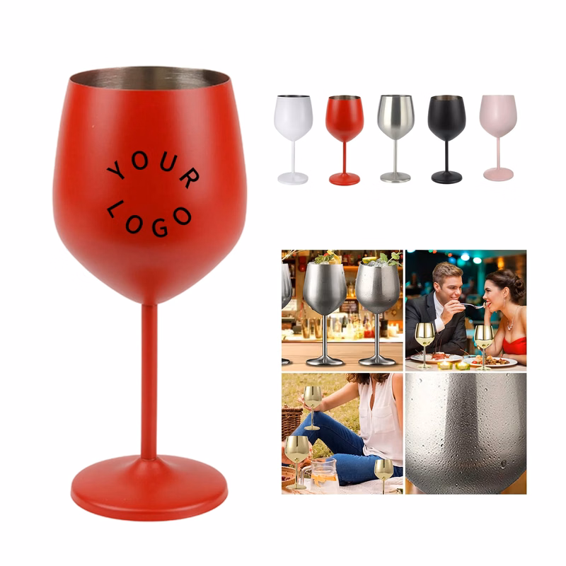 Elegant Stainless Steel Wine Goblet Easy to Clean