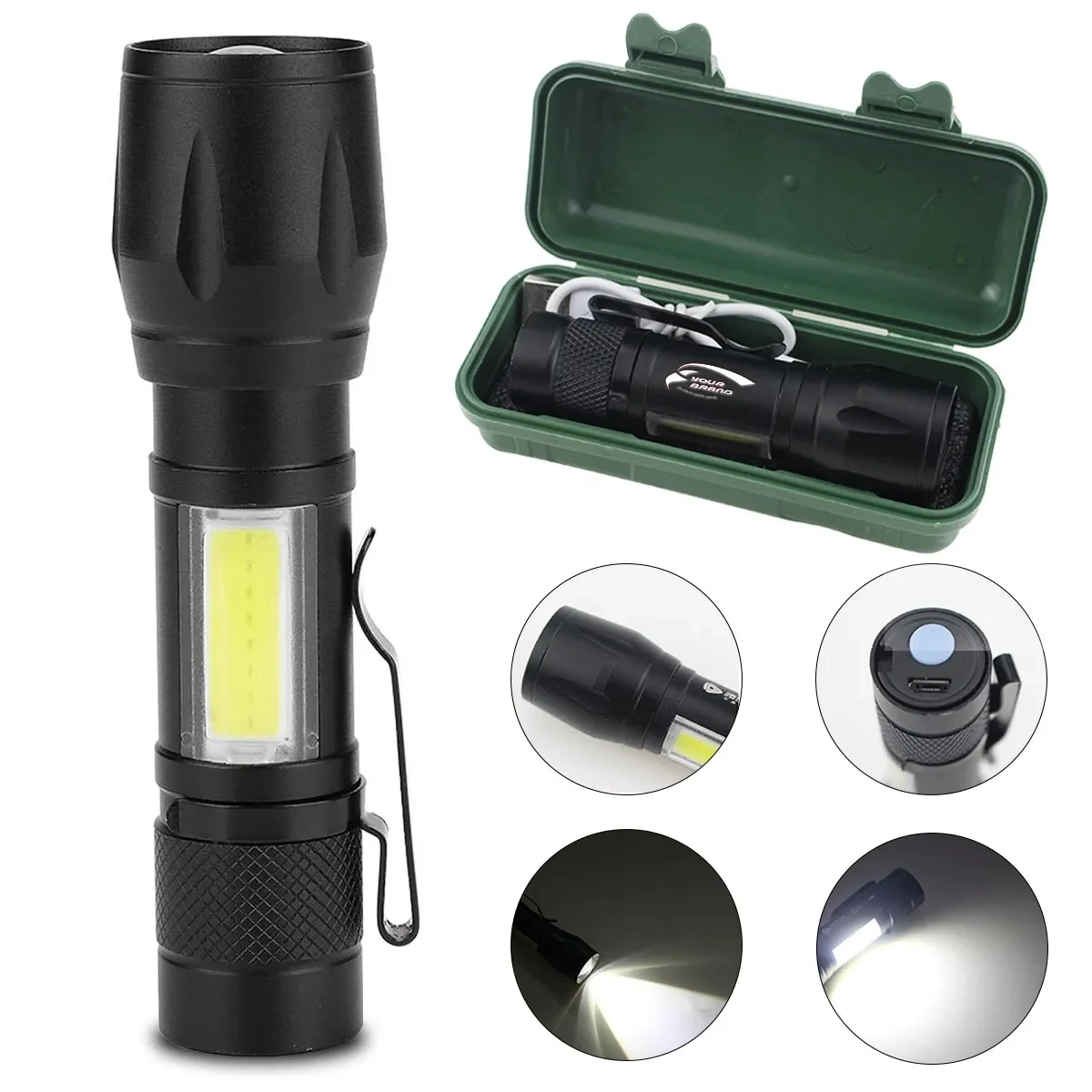 High Lumen LED Handheld Light Portable Tactical Flashlight 1