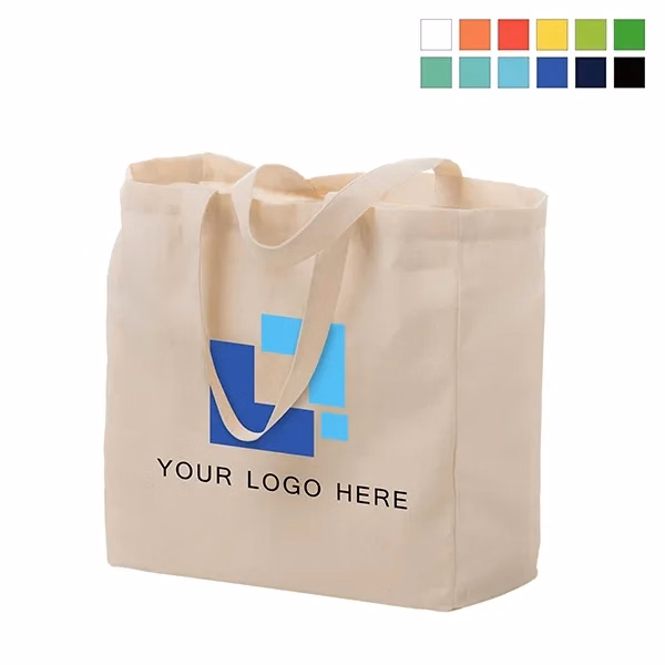 Cotton Canvas Tote Bags 13"X13"X5"