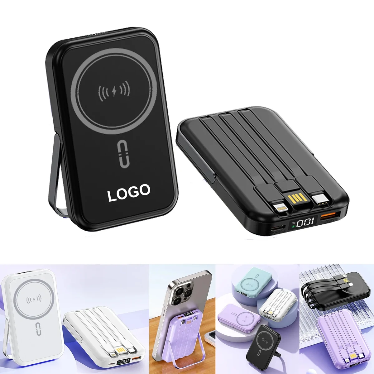 5000mAh Digital Display Magnetic Wireless Power Bank 1