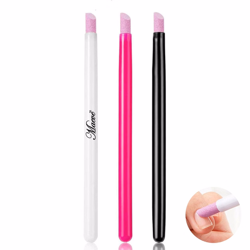 5pcs Quartz Stone Scrub Pen Cuticle Remover Nail File