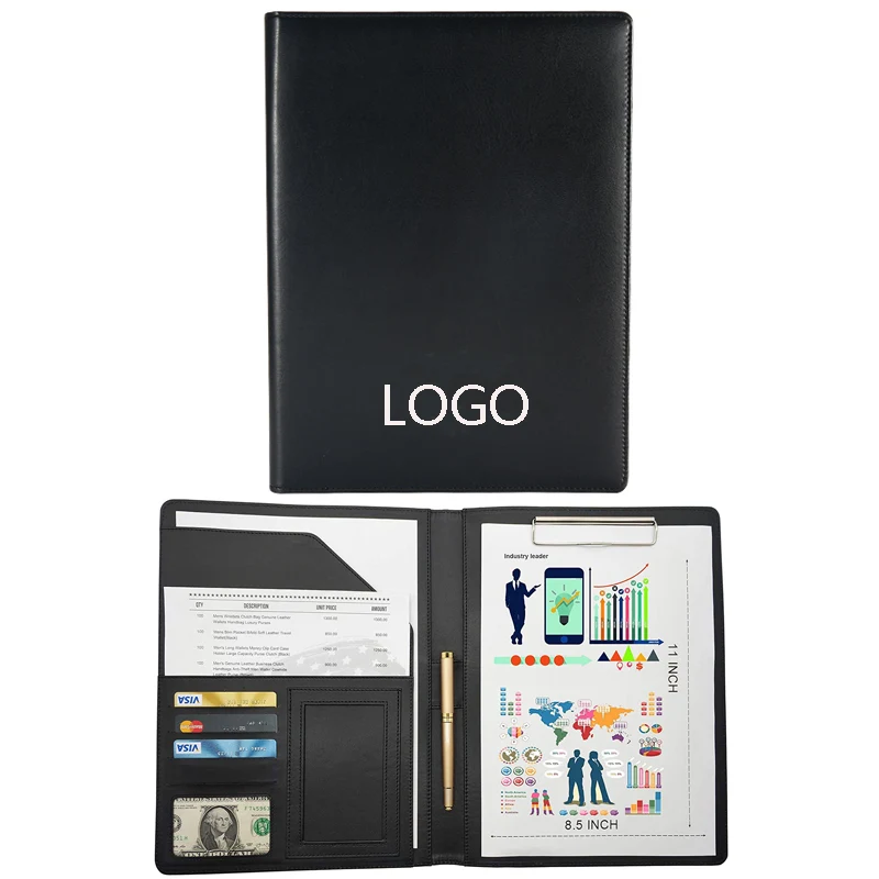 A4 Multi-Function PU Leather Expandable File Folder 1