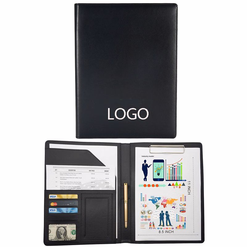 A4 Multi-Function PU Leather Expandable File Folder