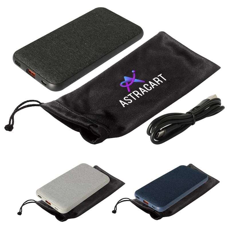 10000 MAH Wireless Charging Pad & Power Bank With Pouch 1