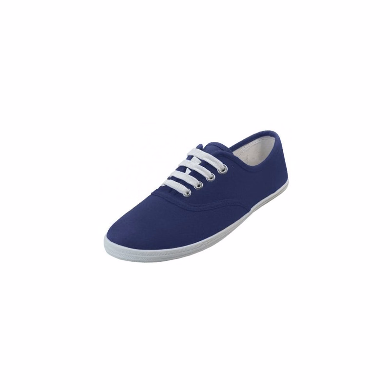 Women's Lace-Up Canvas Shoes - Navy Sizes 6-11