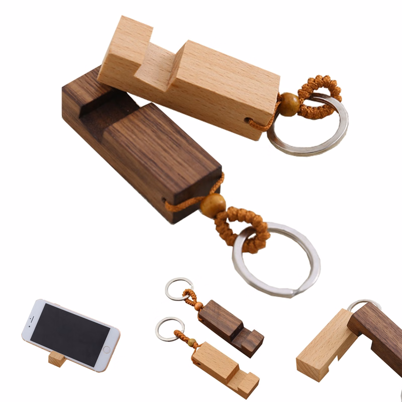 Wooden Key Chain & Phone Holder