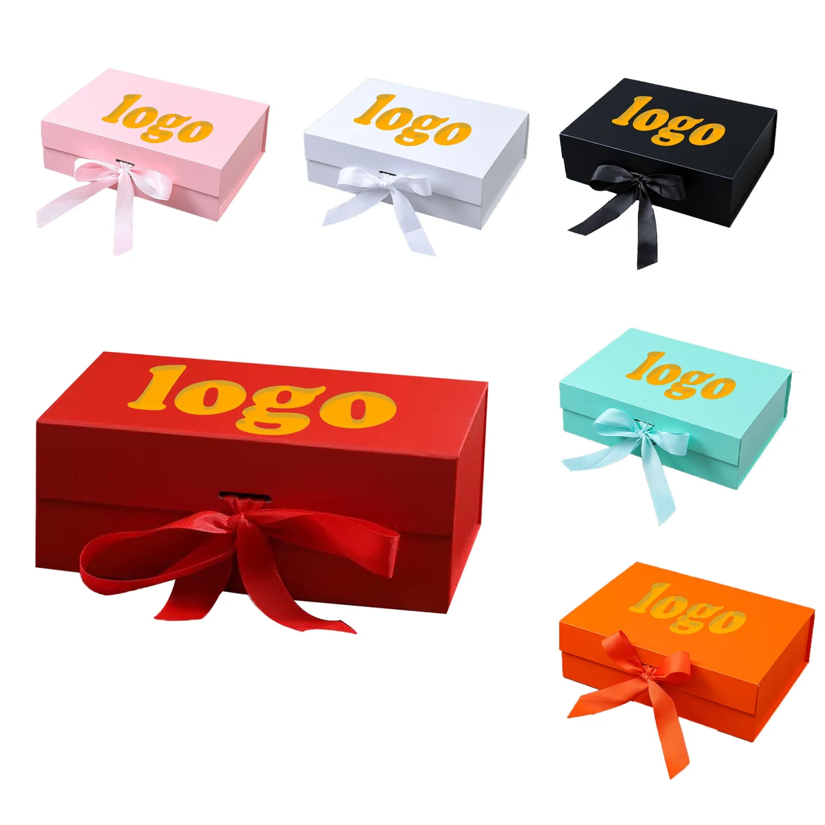Ribbons-Style Folding Gift Box 1
