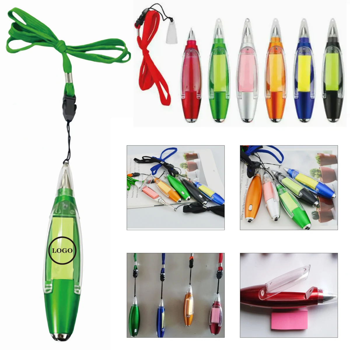 Multifunction Ballpoint Pen with Lanyard 1