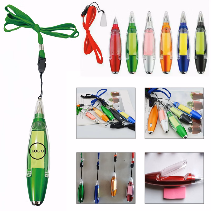Multifunction Ballpoint Pen with Lanyard