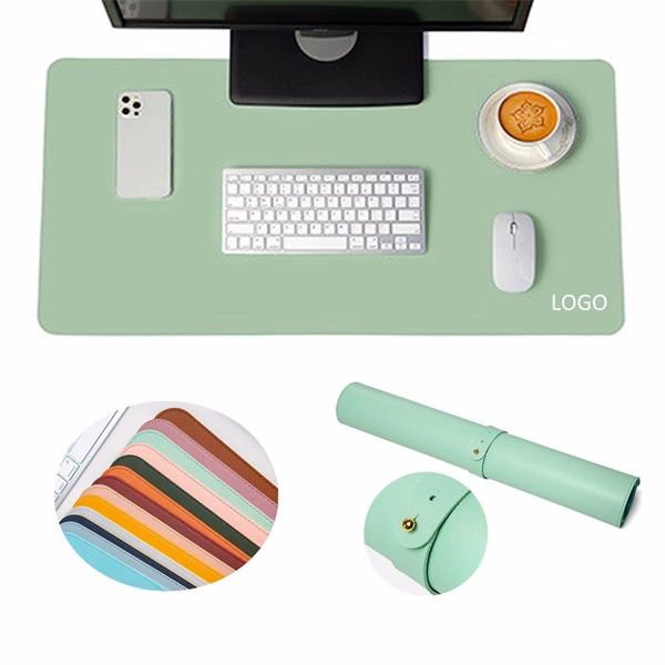 Large Faux Leather Laptop Desk Pad MOQ50