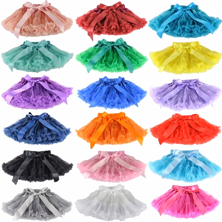 Baby Girls Chiffon Fluffy Pettiskirts Tutu Ballet Dance Wear