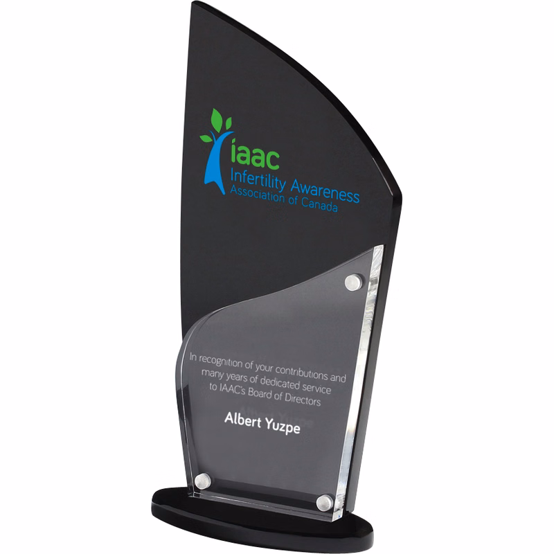 Torch Award (4 1/4" x 8 3/4" x 3/4") Screen-Printed