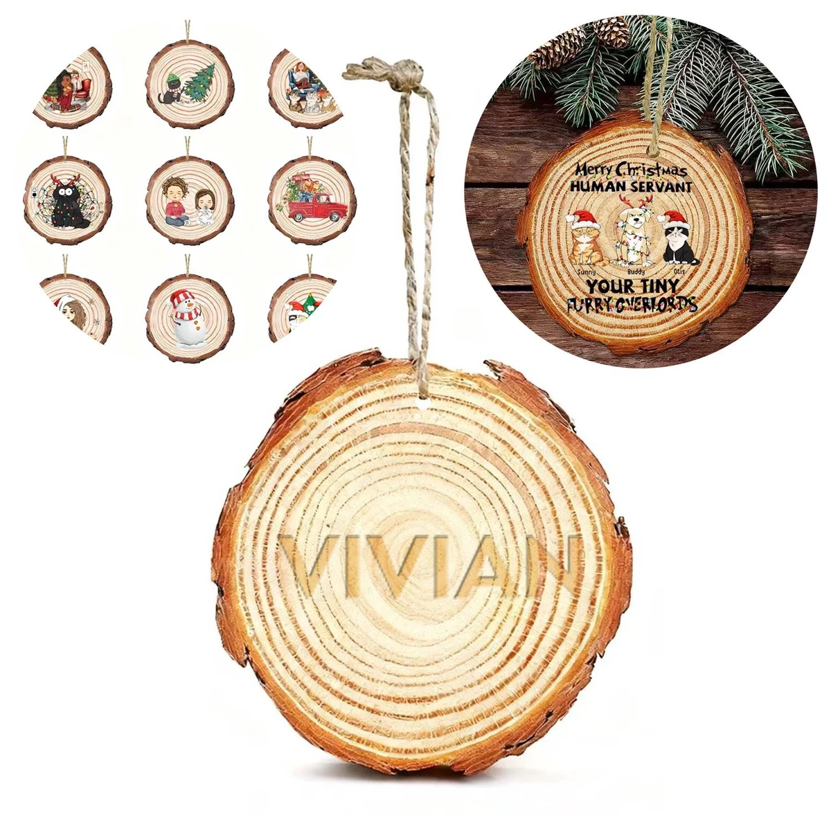 Custom Christmas Tree Hanging Decoration 1