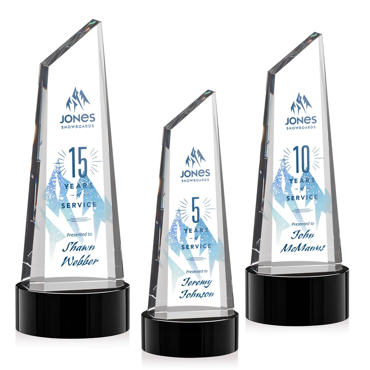 Akron VividPrint™ Award on Base - Black 1