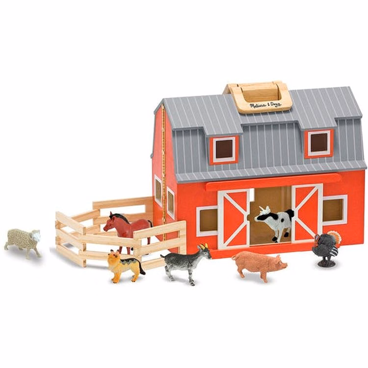 Melissa & Doug Fold & Go Barn - Animals Included