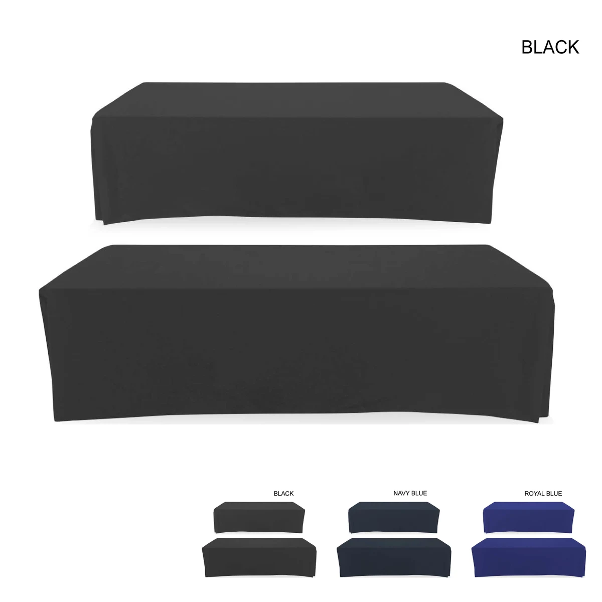 Polycotton Twill Table Throw for 8' Table, Drape style, 4 sided, Closed Back, Blank only 1