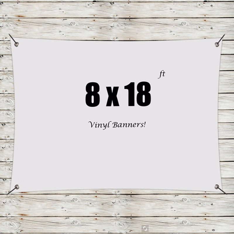Custom 8' x 18' Vinyl Banners