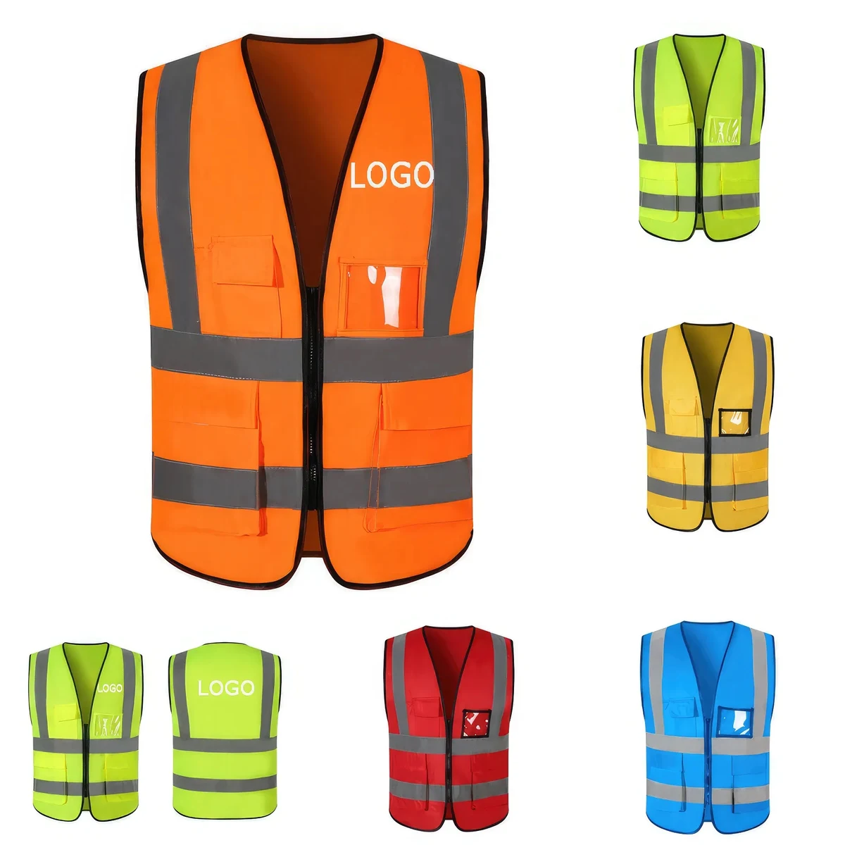 Reflective Safety Vest High Visibility Security 1