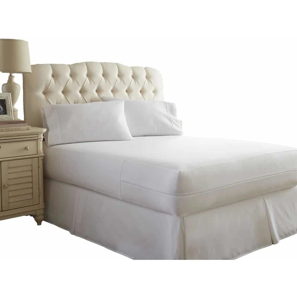 Zippered Mattress Protectors - White Full Microfiber 1