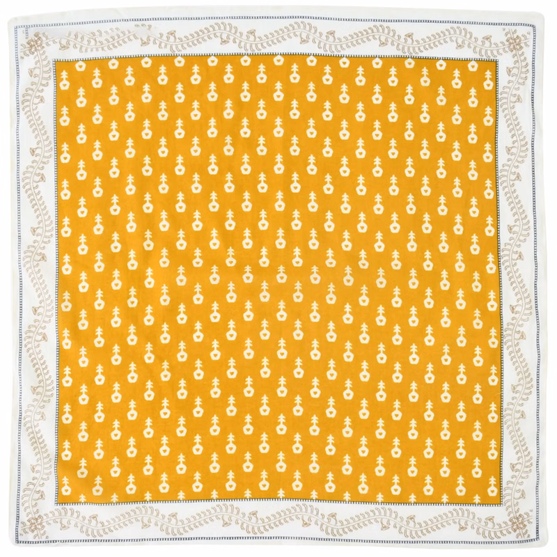 Custom Square Turban Yellow
