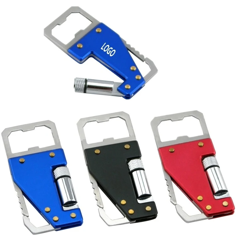 Multi-Function Metal Bottle Opener w/ LED Light & Knife 1