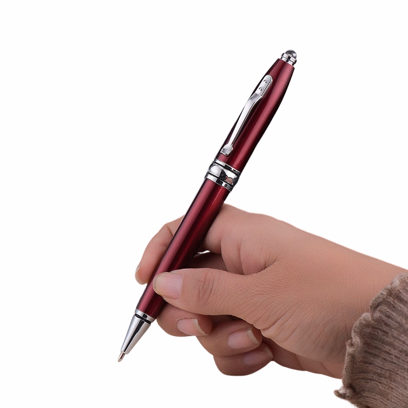 5 3/8 " Metal Ballpoint Pen with LED Light